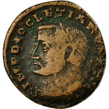 Coin, Diocletian, Follis, 303-305, Lyons, VF(20-25), Bronze, RIC:177a