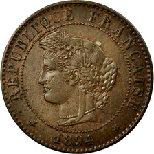 Coin, France, Cérès, Centime, 1894, Paris, MS(60-62), Bronze, Gadoury:88
