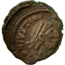 Moneda, Justinian I, 12 Nummi, Alexandria, BC+, Bronce, Sear:247