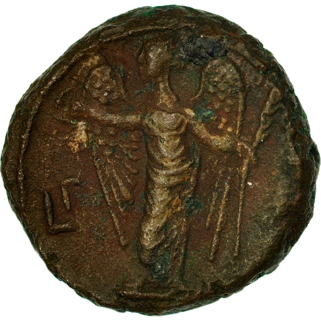 Moneta, Valerian I, Tetradrachm, 255-256, Alexandria, MB+, Biglione