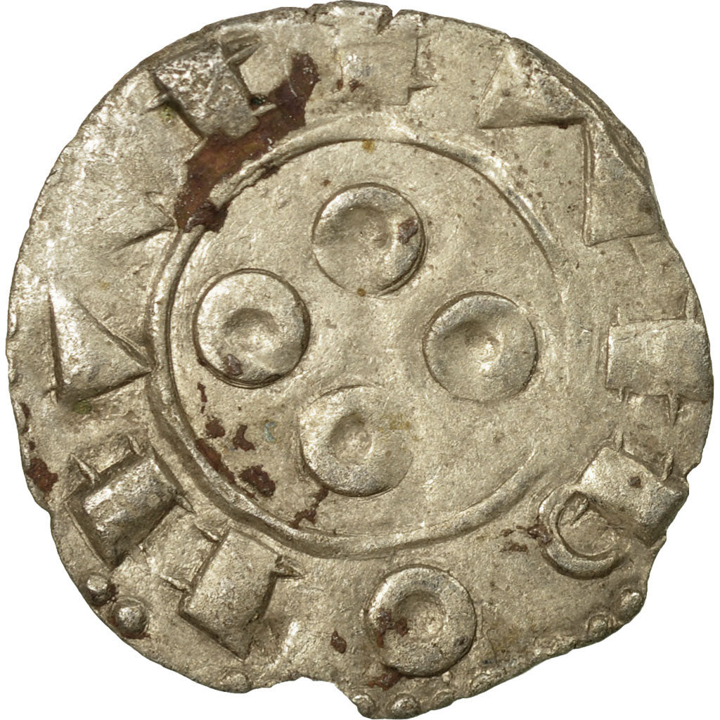 Munten, Frankrijk, Languedoc, Anoniemen, Denarius, ZF, Billon, Boudeau:753