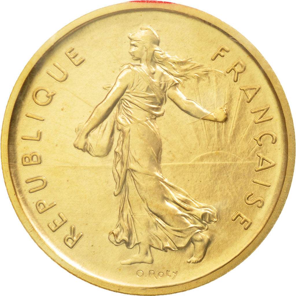 Munten, Frankrijk, Semeuse, 5 Francs, 1970, Piéfort, FDC, Goud, KM:P410