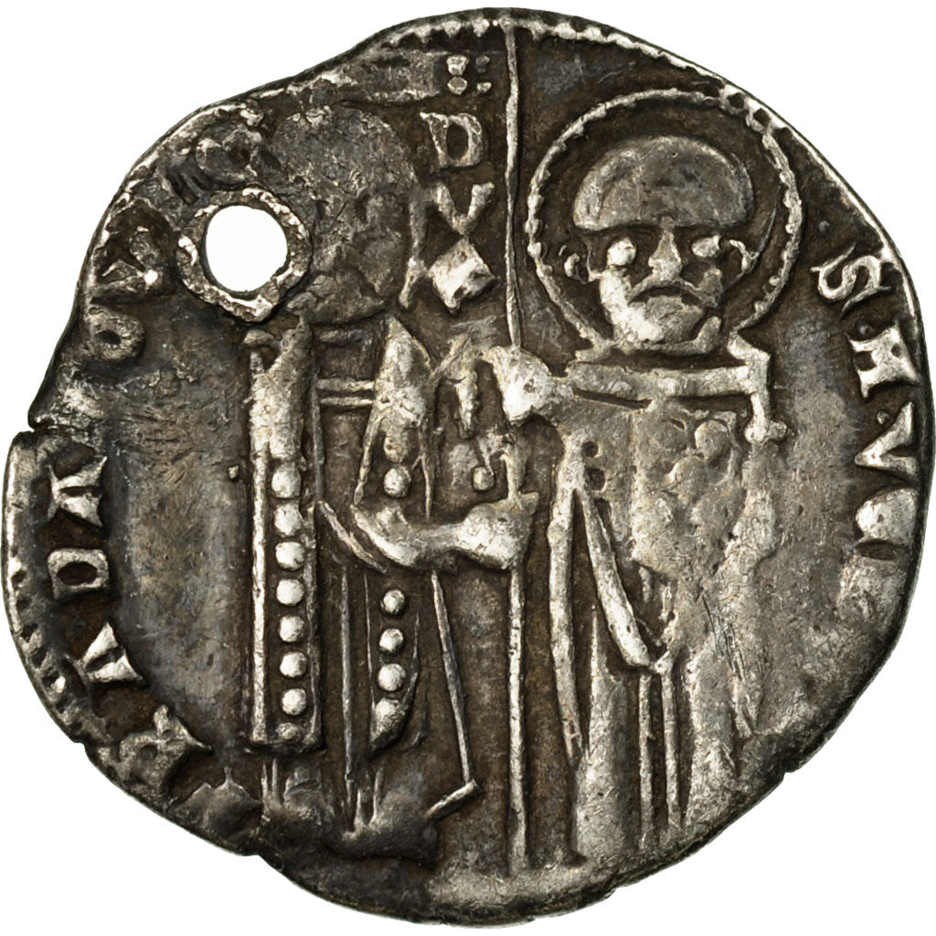 Coin, Italy, VENICE, Francesco Dandolo, Grosso, VF(30-35), Silver