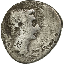 Coin, Augustus, Denarius, 19-18 BC, Pergamon, Rare, VG(8-10), Silver, RIC:525
