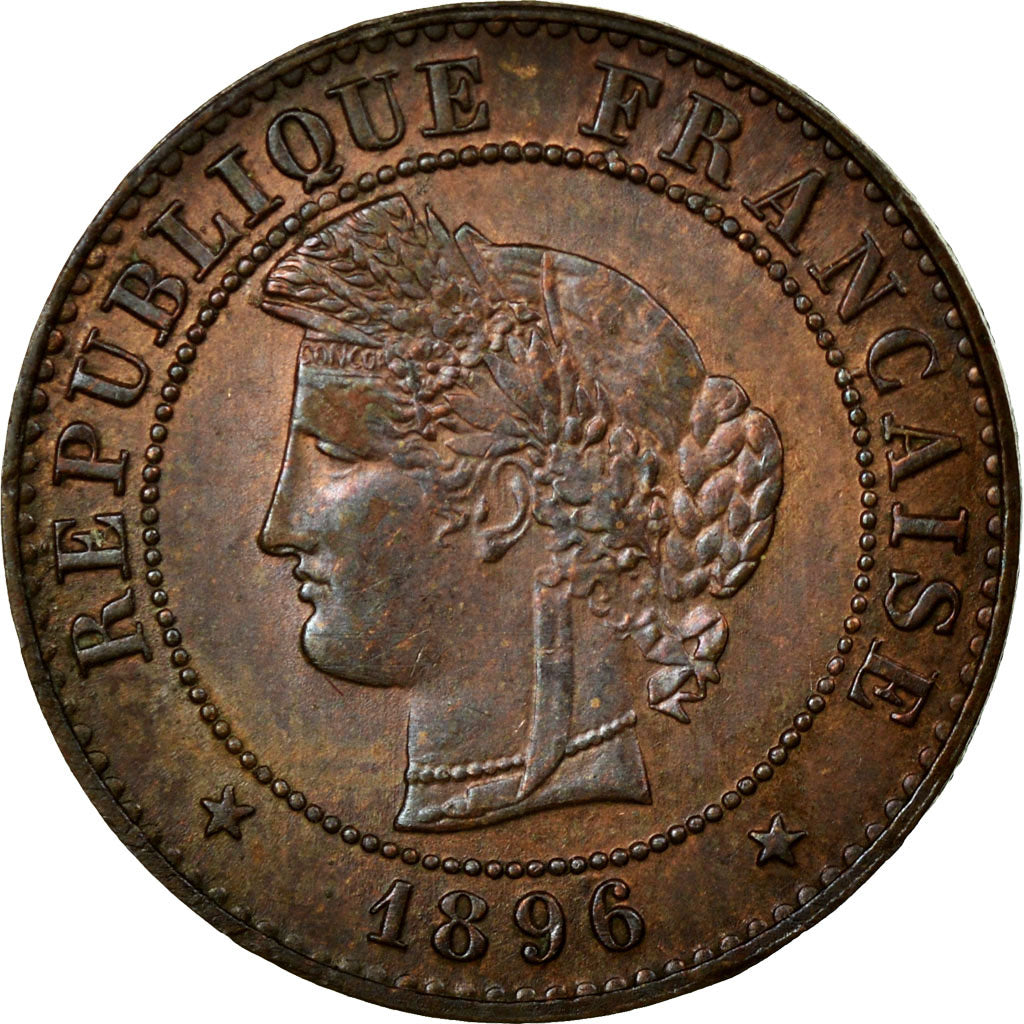 Coin, France, Cérès, Centime, 1896, Paris, MS(60-62), Bronze, Gadoury:88