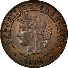 Coin, France, Cérès, Centime, 1896, Paris, MS(60-62), Bronze, Gadoury:88