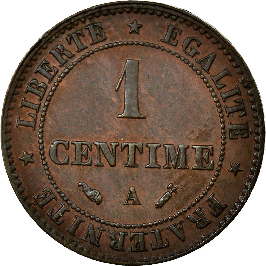 Coin, France, Cérès, Centime, 1896, Paris, MS(60-62), Bronze, Gadoury:88