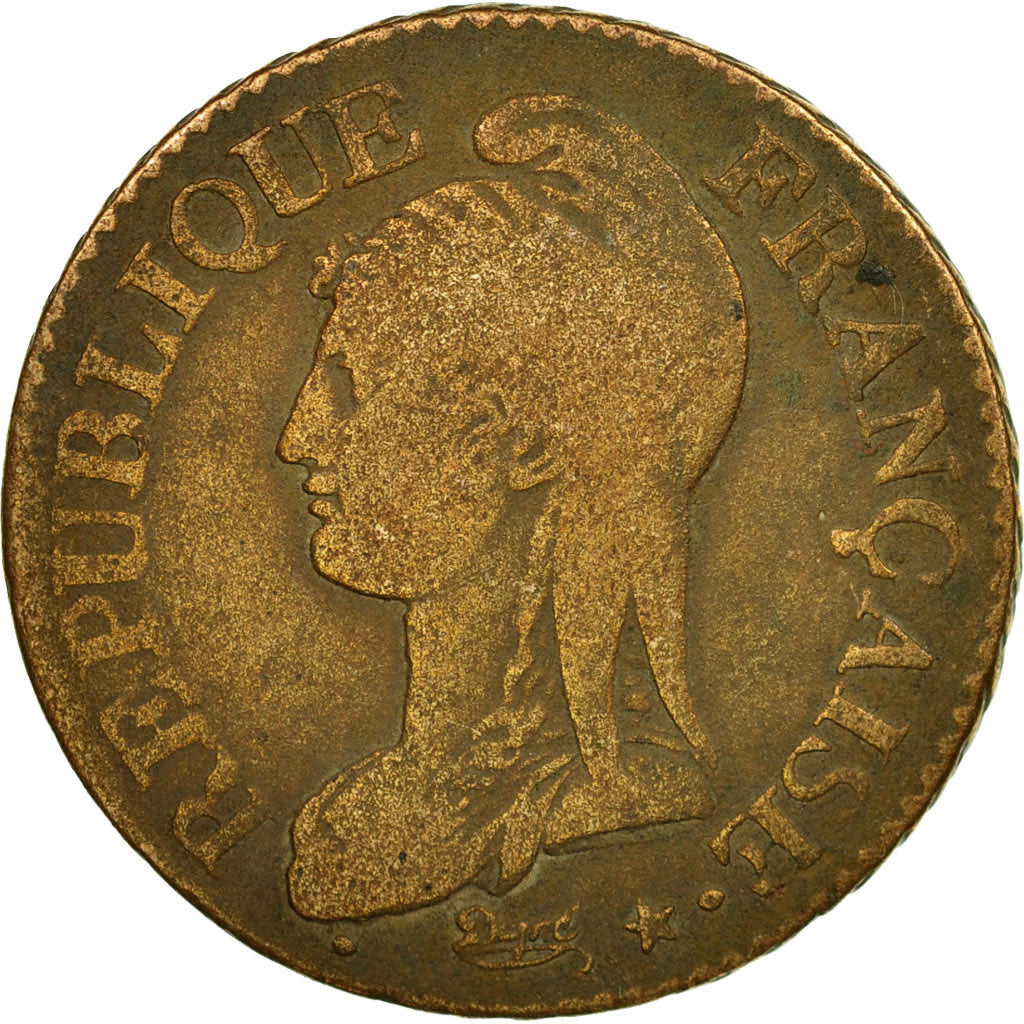 Coin, France, Dupré, 5 Centimes, AN 5, Paris, VF(20-25), Bronze, KM:640.1