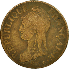 Coin, France, Dupré, 5 Centimes, AN 5, Paris, VF(20-25), Bronze, KM:640.1