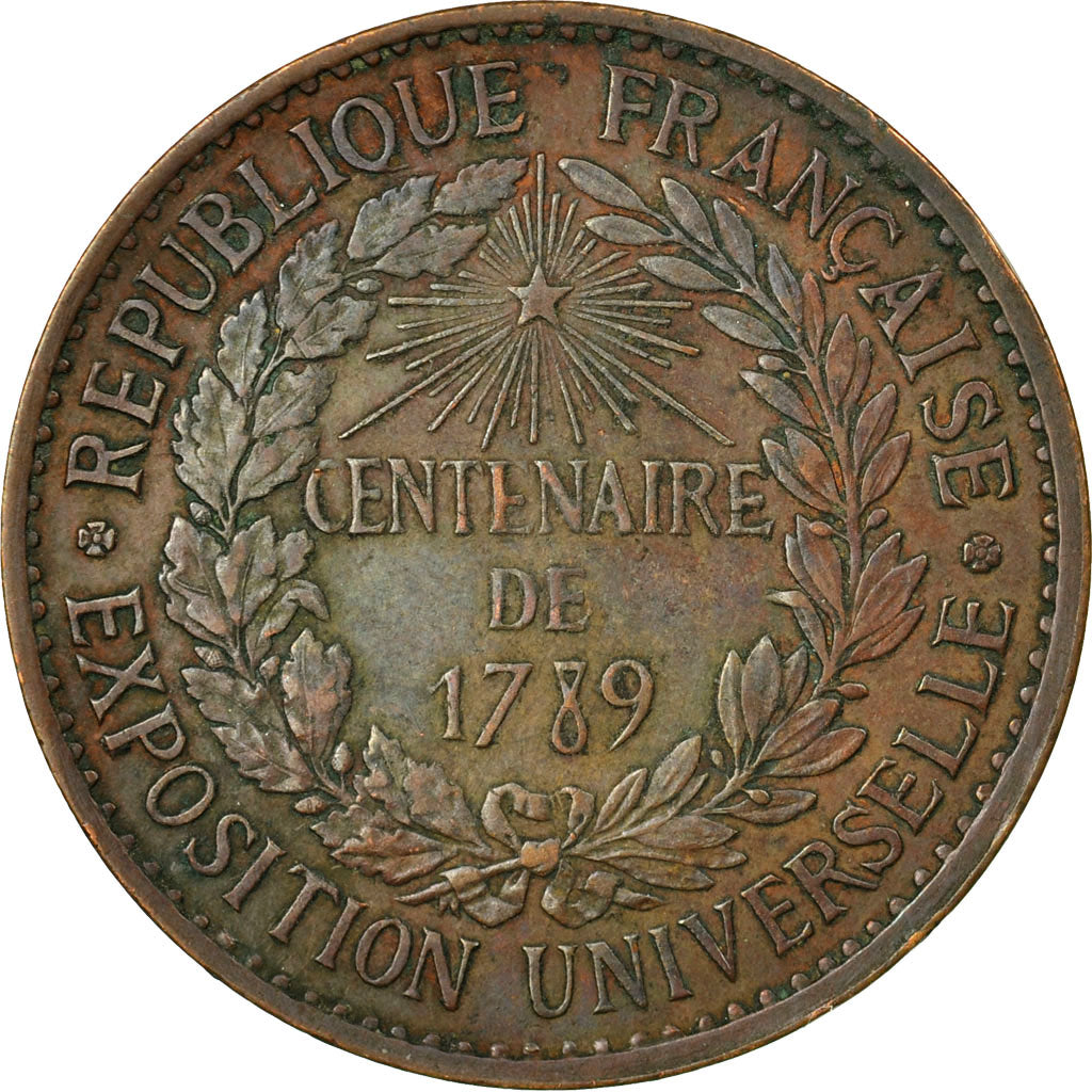 France, Medal, Centenaire de 1789, AU(50-53), Bronze