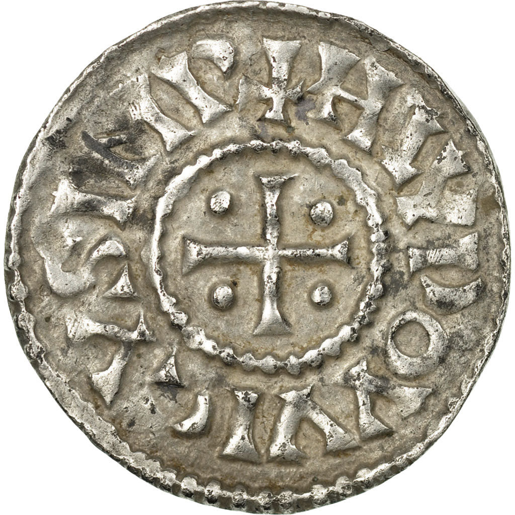 Coin, France, Louis le Pieux, Denarius, AU(50-53), Silver