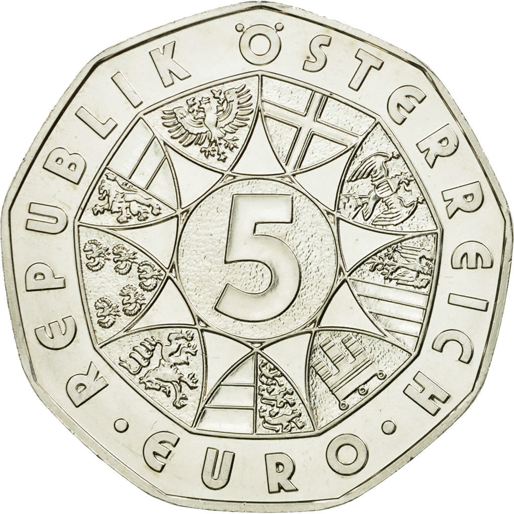 Austria, 5 Euro, 2009, MS(65-70), Silver, KM:3170