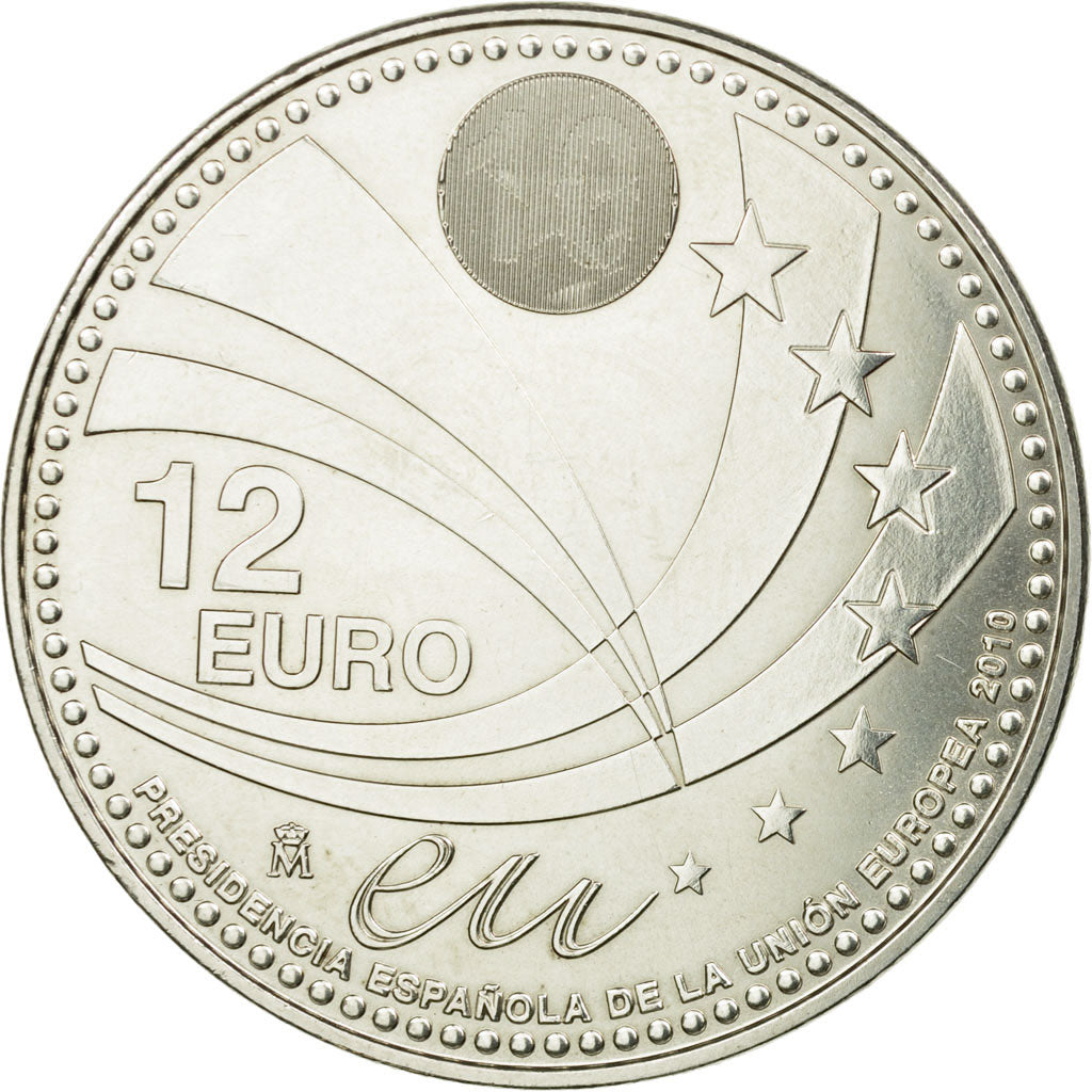 Spagna, 12 Euro, 2010, SPL, Argento, KM:1172