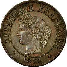 Monnaie, France, Cérès, Centime, 1897, Paris, SUP, Bronze, KM:826.1