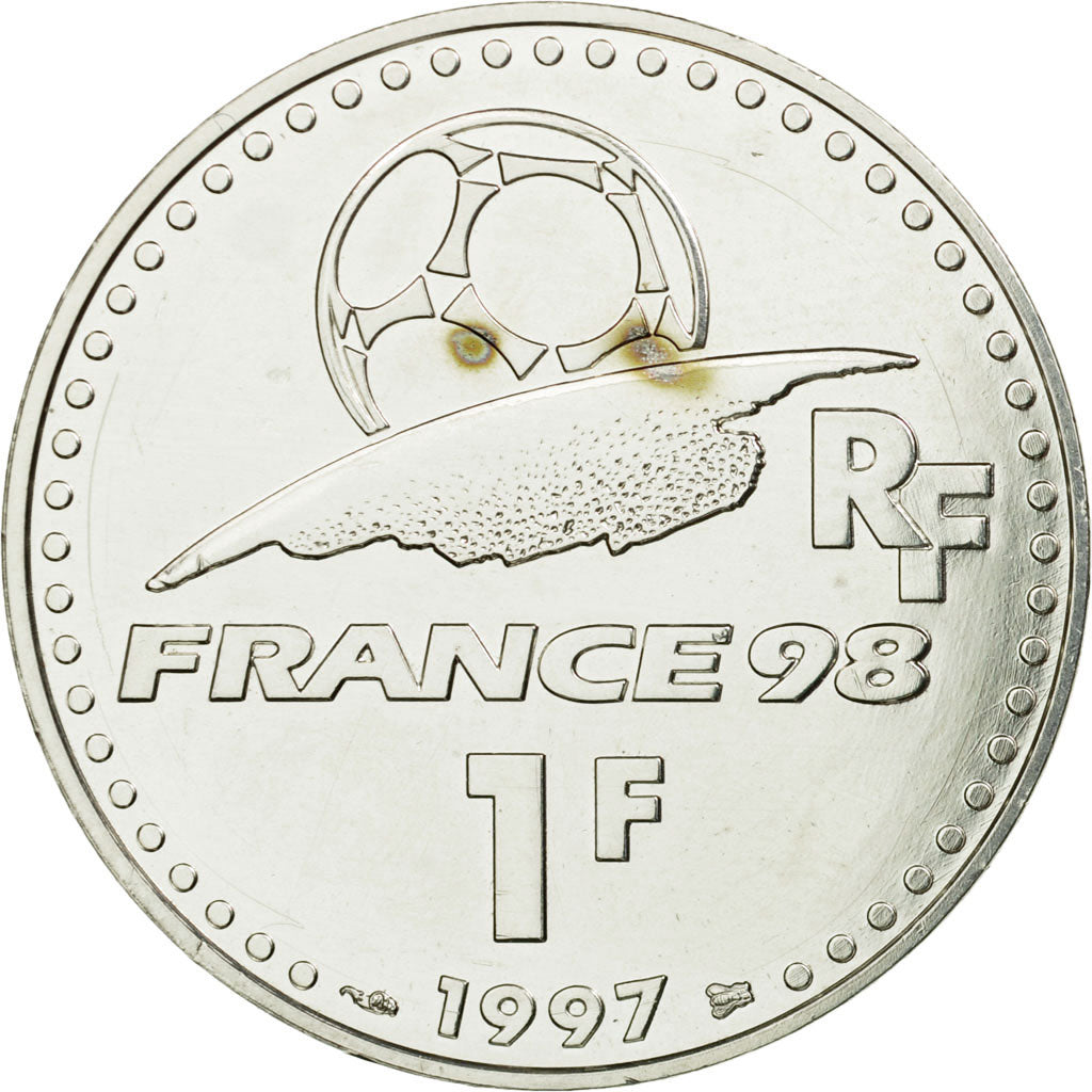 Coin, France, Franc, 1997, MS(60-62), Silver, KM:1211, Gadoury:C207
