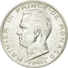 Coin, Monaco, Rainier III, 5 Francs, 1960, AU(50-53), Silver, KM:141