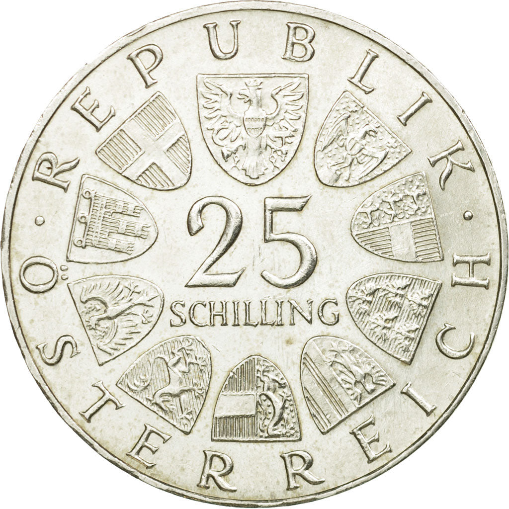 Coin, Austria, 25 Schilling, 1968, Vienne, AU(55-58), Silver, KM:2903