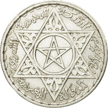 Coin, Morocco, Mohammed V, 100 Francs, 1953, Paris, AU(50-53), Silver, KM:52