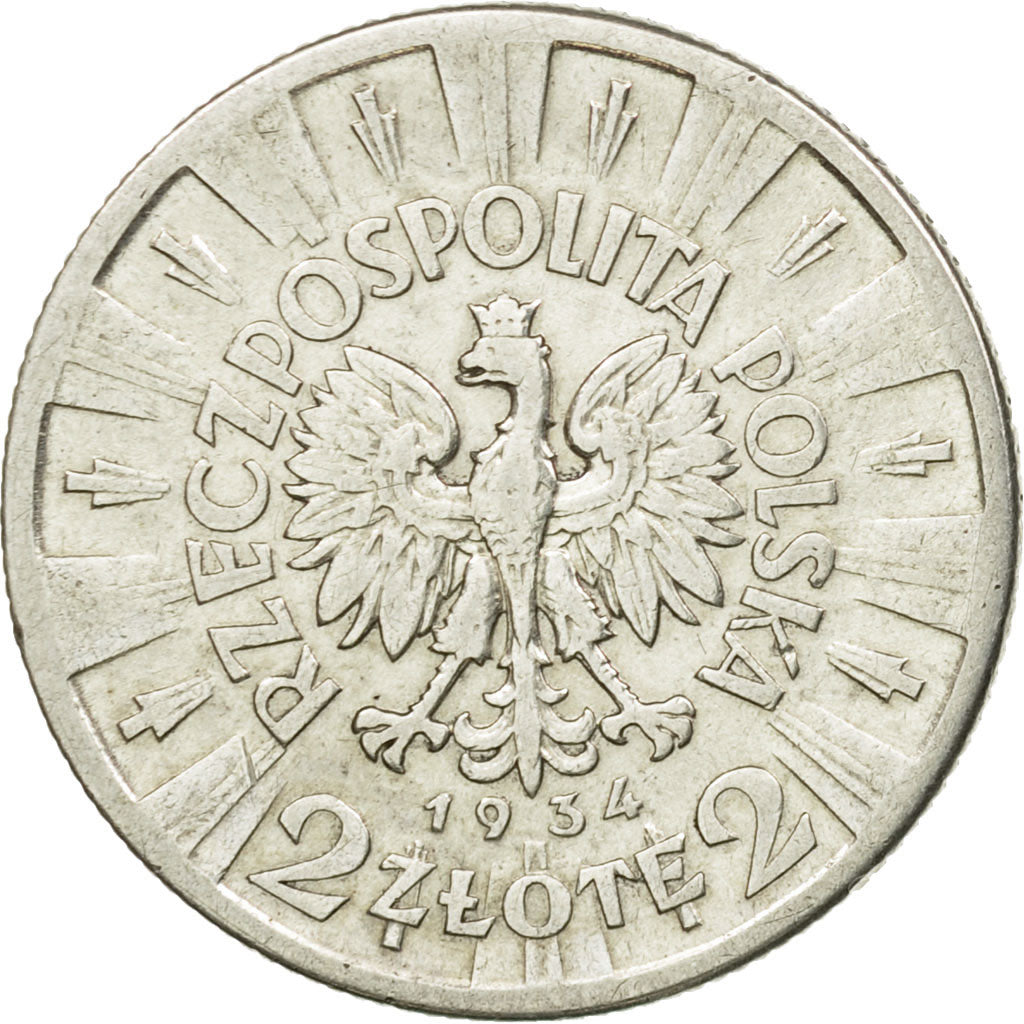 Monnaie, Pologne, 2 Zlote, 1934, Warsaw, TTB, Argent, KM:27