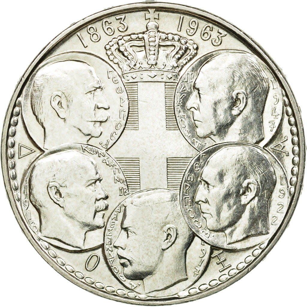 Coin, Greece, Paul I, 30 Drachmai, 1963, MS(63), Silver, KM:86