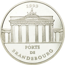 Moneta, Francia, Brandenburg Gate, 100 Francs-15 Ecus, 1993, Paris, FDC