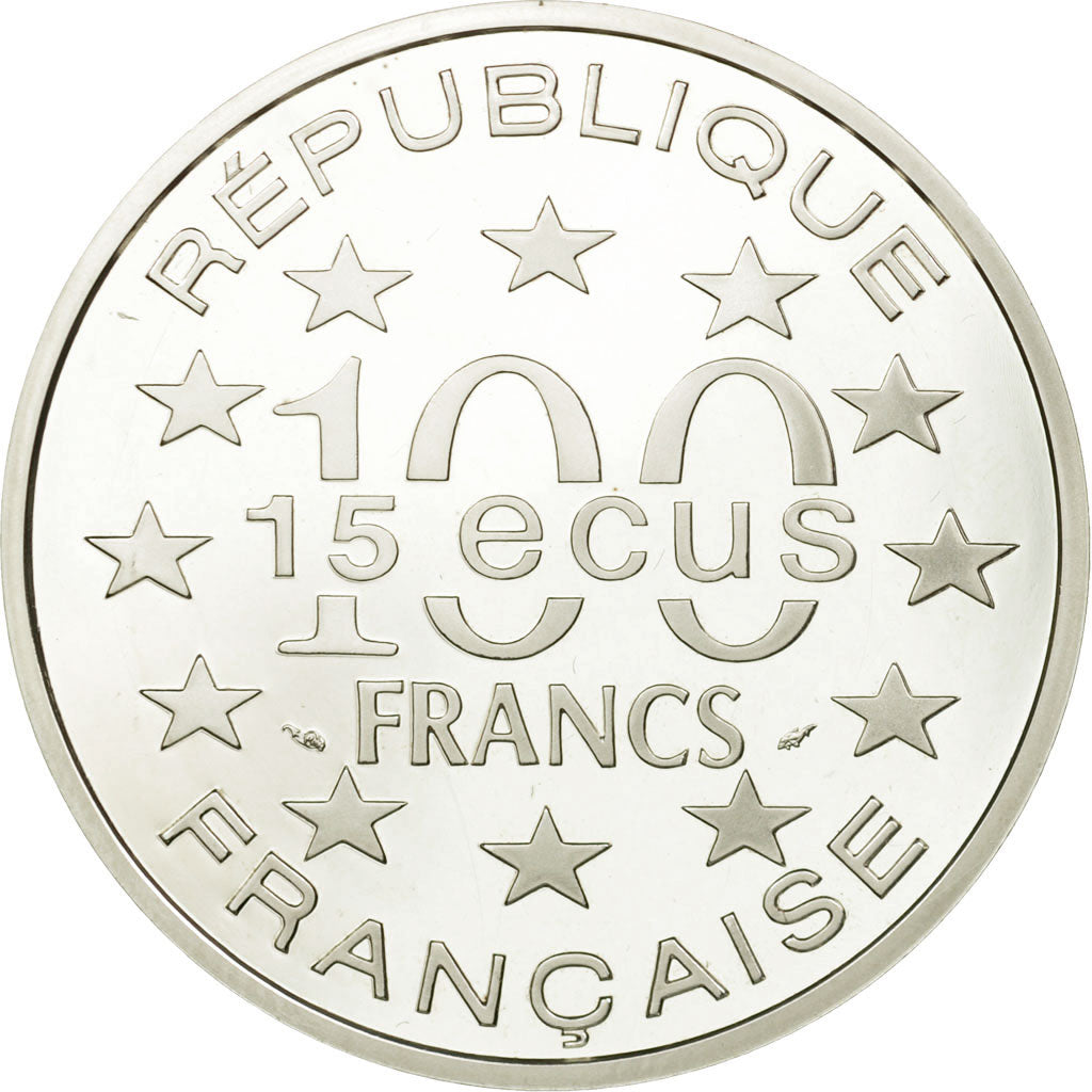 Moneta, Francia, Brandenburg Gate, 100 Francs-15 Ecus, 1993, Paris, FDC