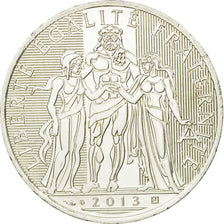 France, 10 Euro, 2013, MS(64), Silver, KM:2073