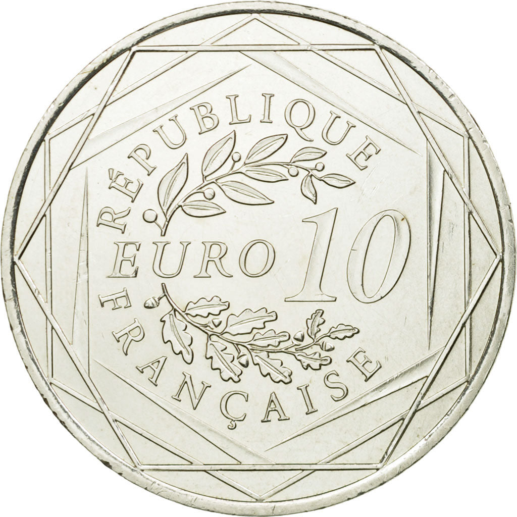France, 10 Euro, 2013, MS(64), Silver, KM:2073