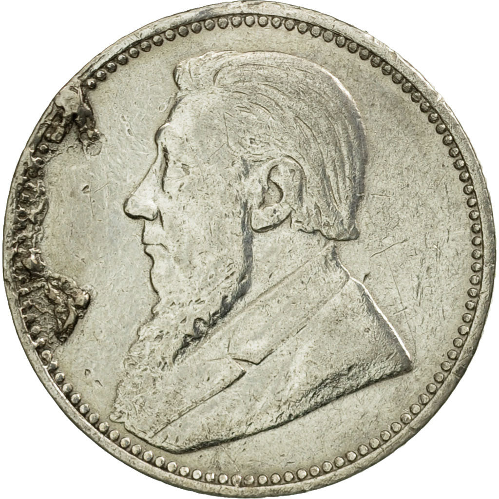 Coin, South Africa, 6 Pence, 1896, EF(40-45), Silver, KM:4