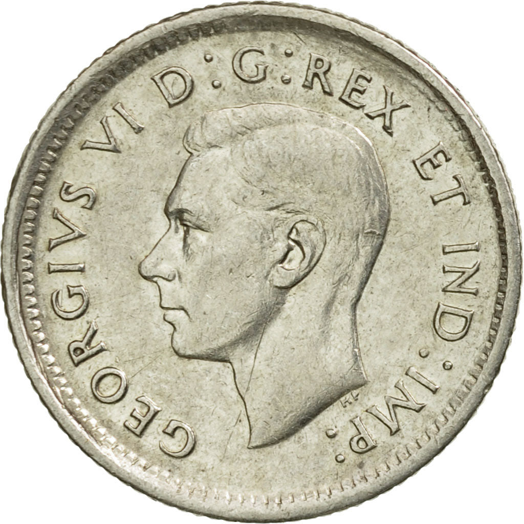 Coin, Canada, George VI, 10 Cents, 1943, Royal Canadian Mint, Ottawa, EF(40-45)