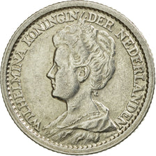 Coin, Netherlands, Wilhelmina I, 25 Cents, 1914, EF(40-45), Silver, KM:146