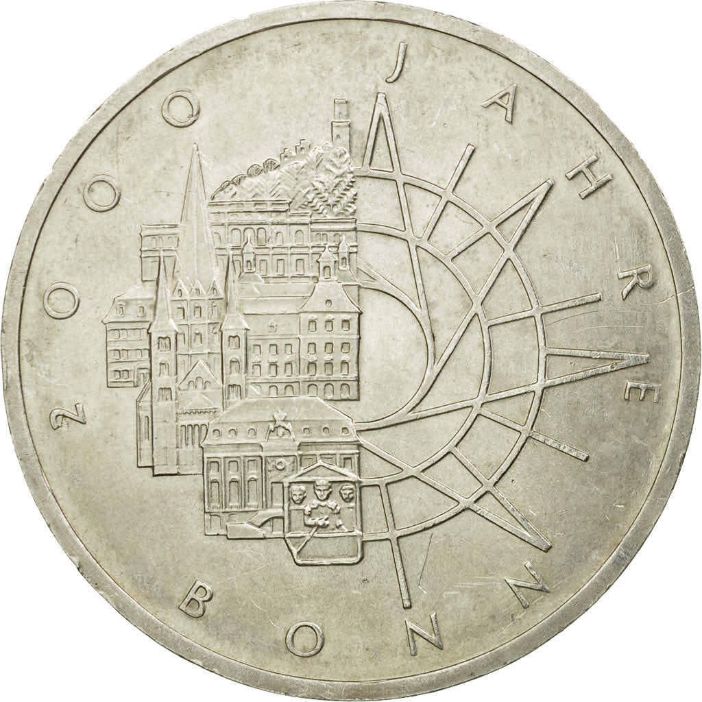 Coin, GERMANY - FEDERAL REPUBLIC, 10 Mark, 1989, Munich, Germany, AU(55-58)