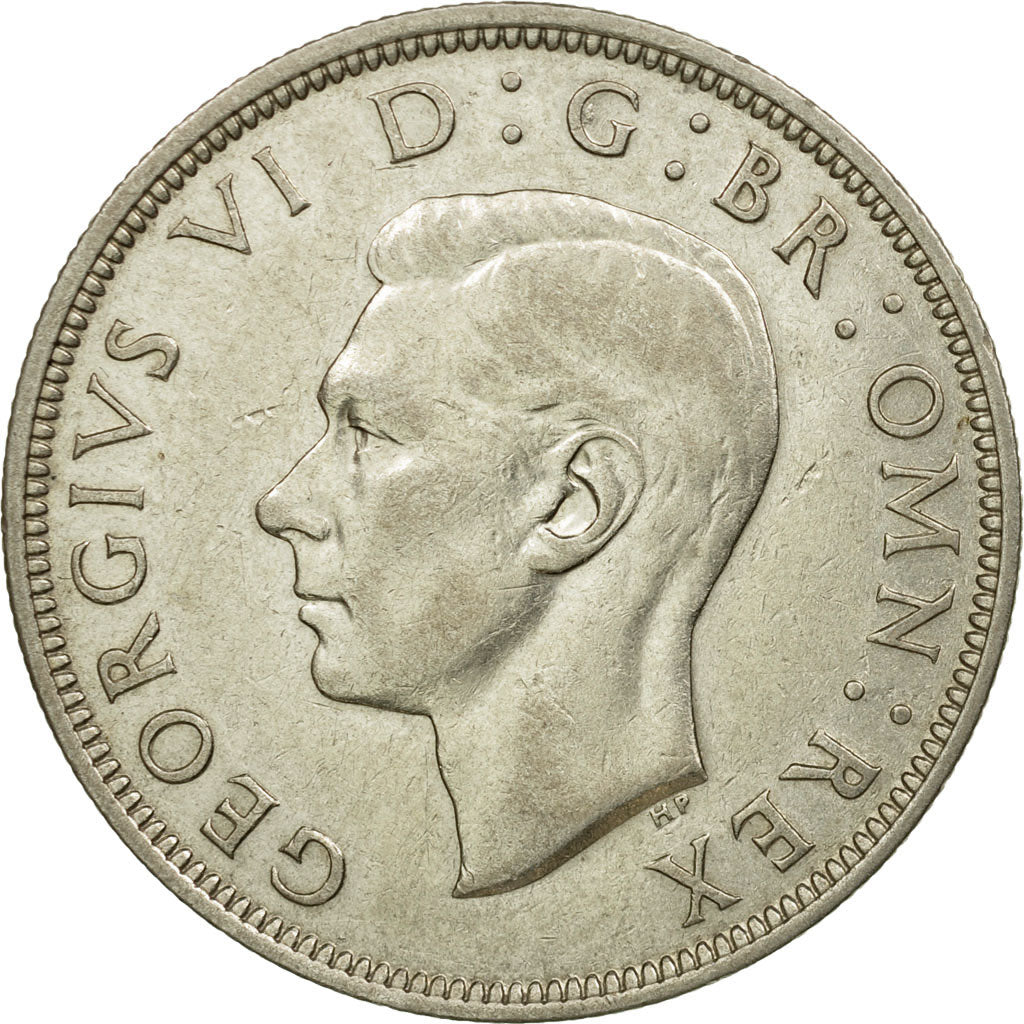 Coin, Great Britain, George VI, 1/2 Crown, 1943, EF(40-45), Silver, KM:856