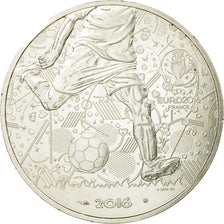 France, 10 Euro, UEFA Euro 2016, 2016, MS(64), Silver