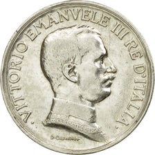 Coin, Italy, Vittorio Emanuele III, Lira, 1917, Rome, EF(40-45), Silver, KM:57