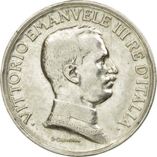 Moneda, Italia, Vittorio Emanuele III, Lira, 1917, Rome, MBC, Plata, KM:57