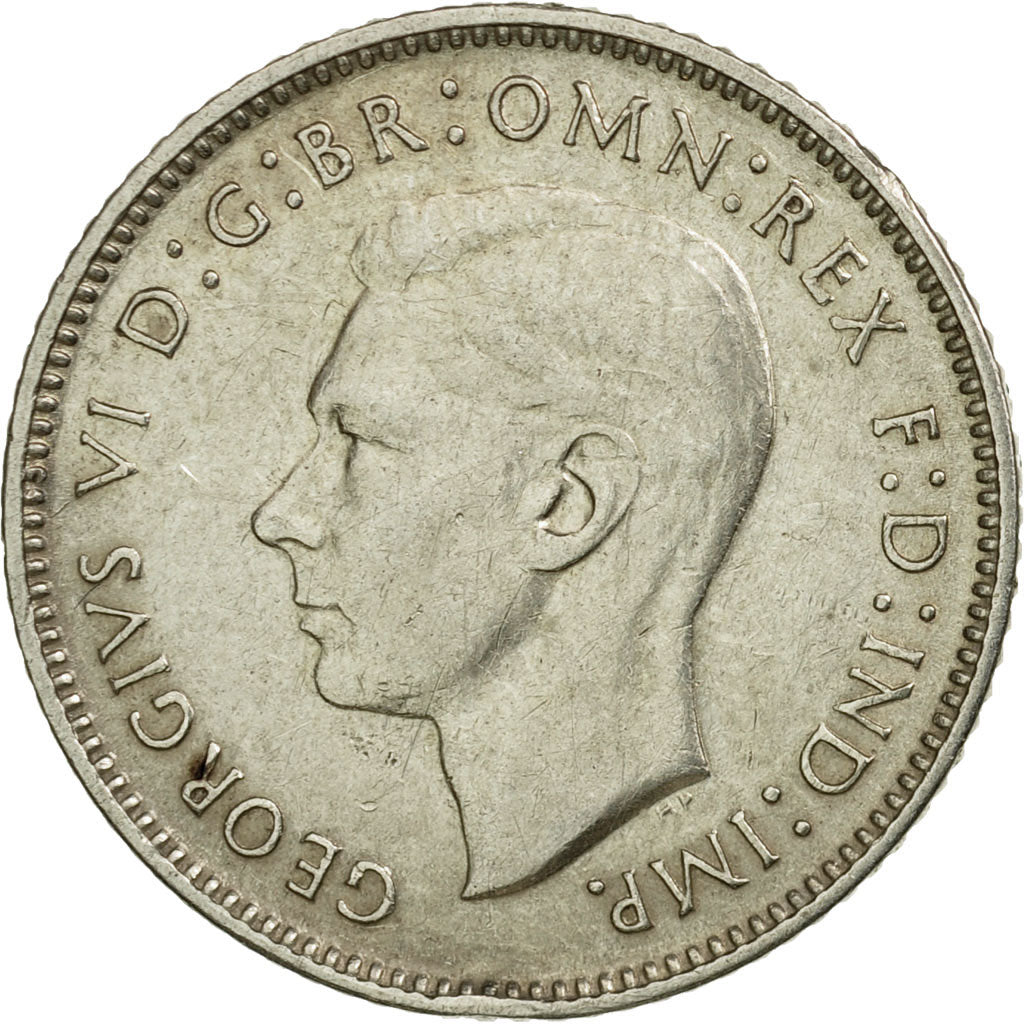 Coin, Australia, George VI, Sixpence, 1943, Denver, EF(40-45), Silver, KM:38