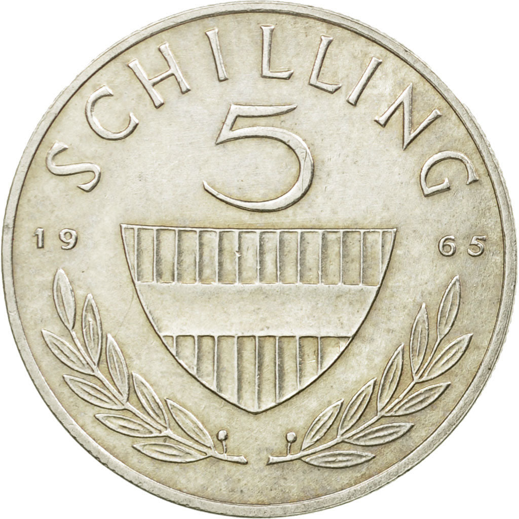 Coin, Austria, 5 Schilling, 1965, AU(50-53), Copper-nickel, KM:2889a