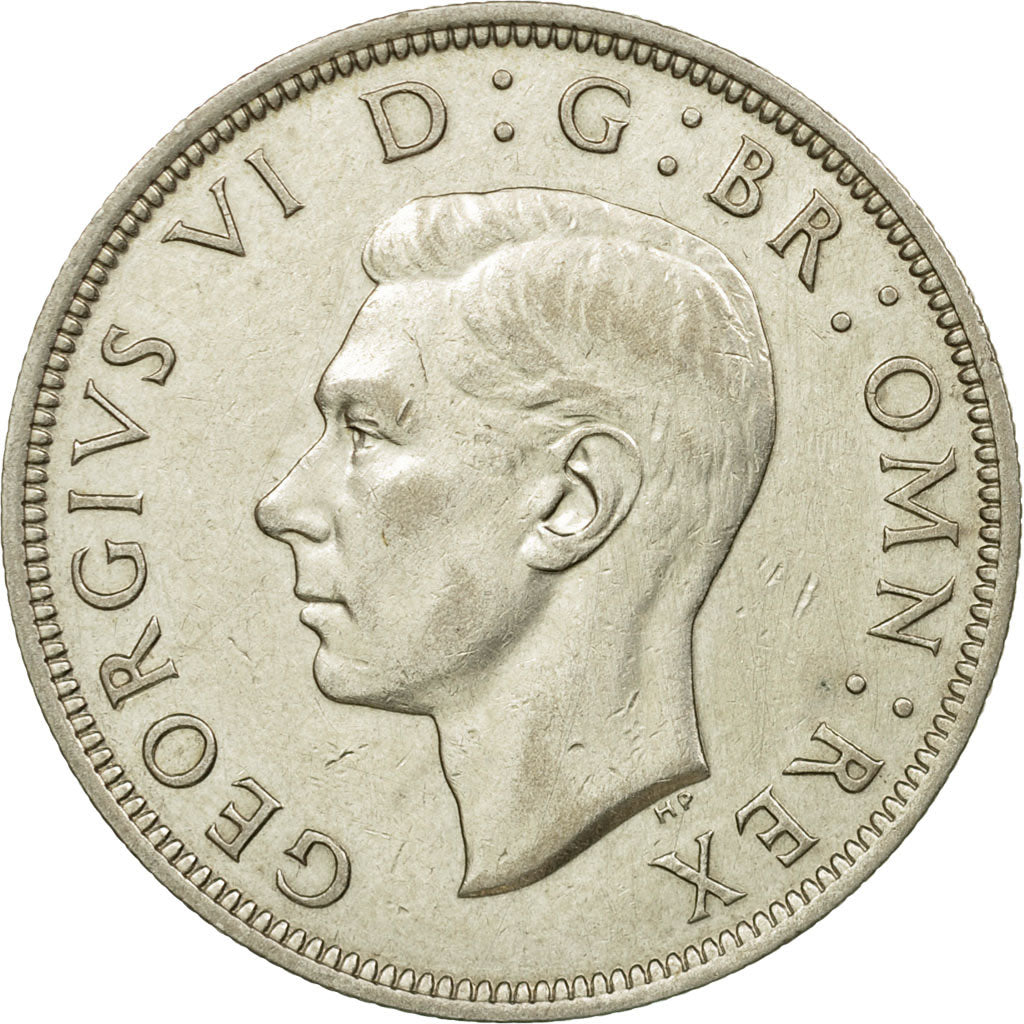 Coin, Great Britain, George VI, 1/2 Crown, 1941, AU(50-53), Silver, KM:856