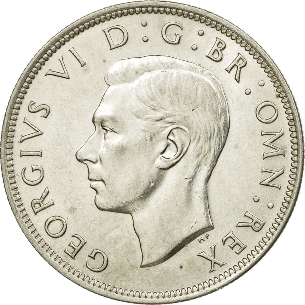 Coin, Great Britain, George VI, 1/2 Crown, 1944, MS(60-62), Silver, KM:856