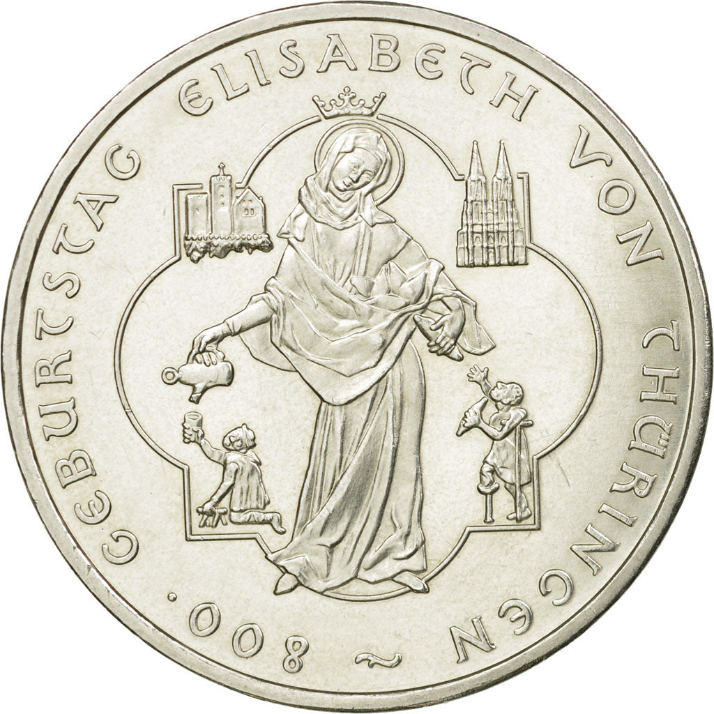GERMANY - FEDERAL REPUBLIC, 10 Euro, 2007, MS(60-62), Silver, KM:268
