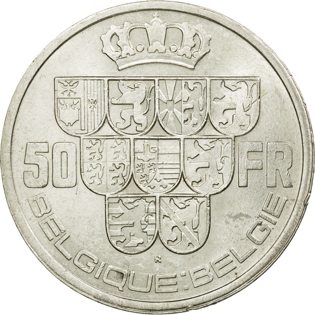 Coin, Belgium, 50 Francs, 50 Frank, 1940, AU(50-53), Silver, KM:121