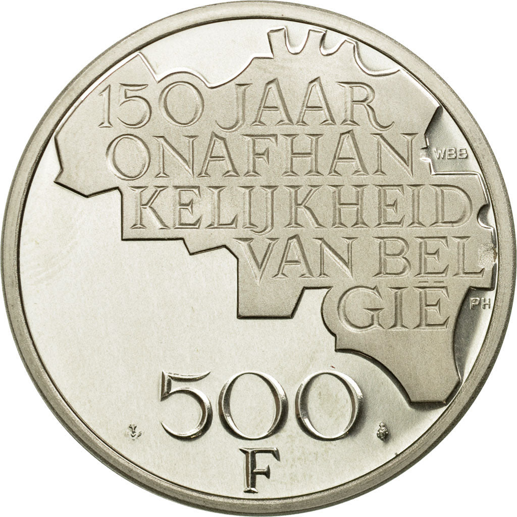 Monnaie, Belgique, 500 Francs, 500 Frank, 1980, Bruxelles, FDC, Argent, KM:162a