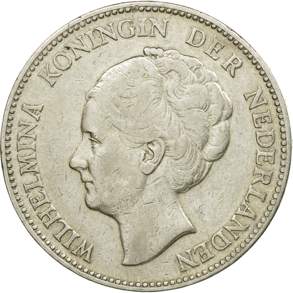 Coin, Netherlands, Wilhelmina I, Gulden, 1923, EF(40-45), Silver, KM:161.1