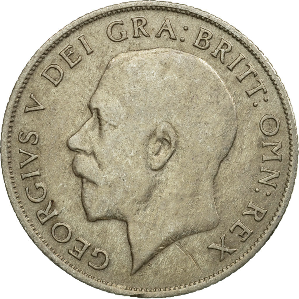 Coin, Great Britain, George V, Shilling, 1921, VF(30-35), Silver, KM:816a
