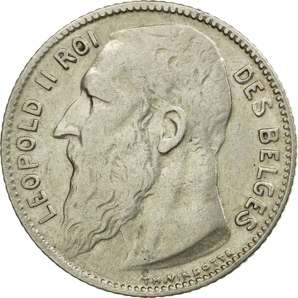 Coin, Belgium, Franc, 1909, EF(40-45), Silver, KM:56.1