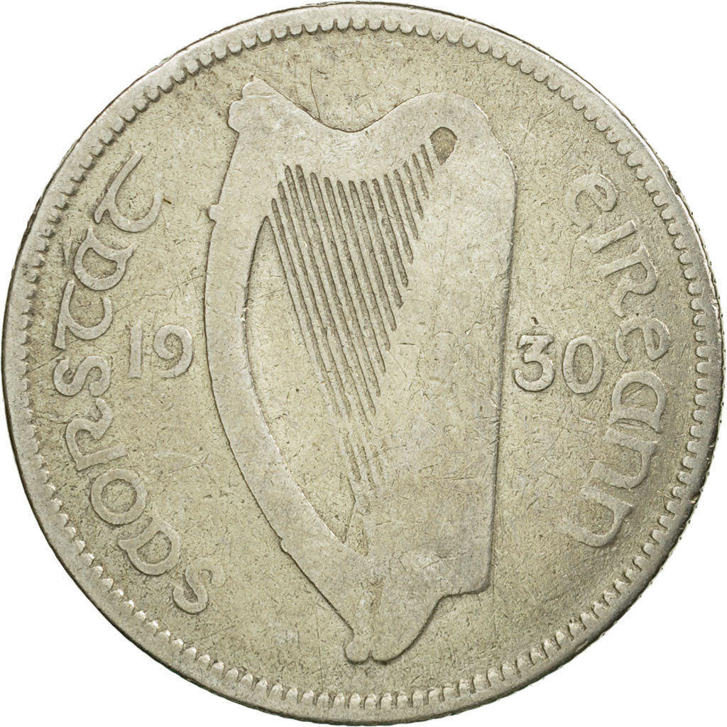 Coin, IRELAND REPUBLIC, Shilling, 1930, VF(20-25), Silver, KM:6