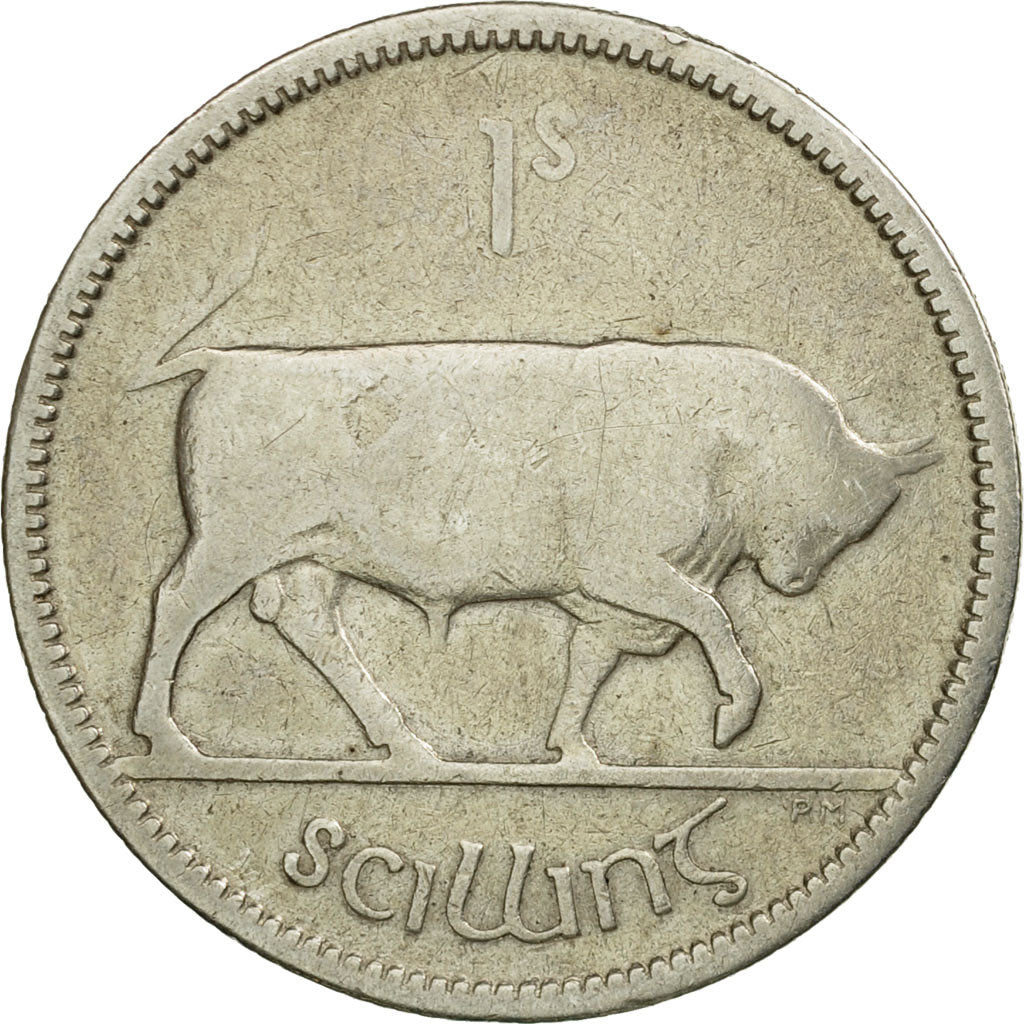 Coin, IRELAND REPUBLIC, Shilling, 1930, VF(20-25), Silver, KM:6