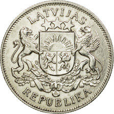 Coin, Latvia, 2 Lati, 1925, AU(50-53), Silver, KM:8