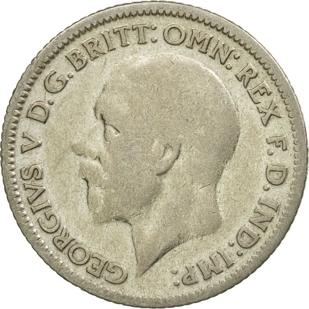 Coin, Great Britain, George V, 6 Pence, 1930, VF(20-25), Silver, KM:832